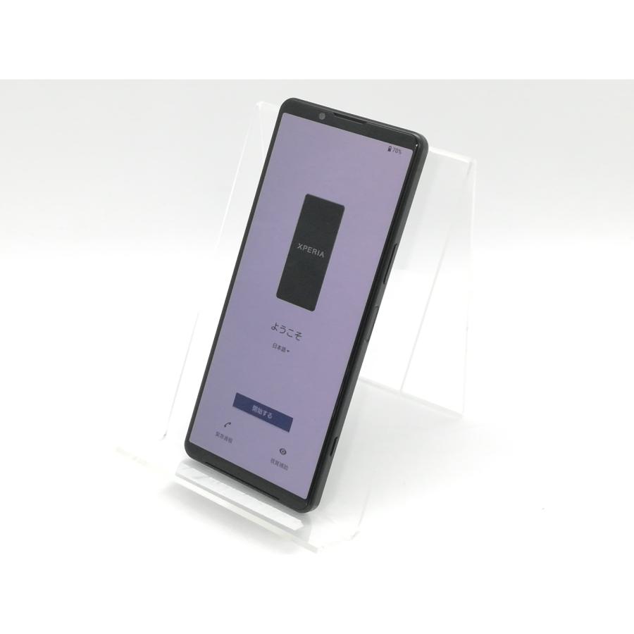 中古】SONY au 【SIMフリー】 Xperia 5 IV 8GB 128GB SOG09 ブラック