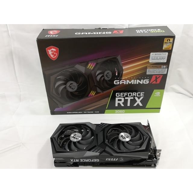 中古】MSI GeForce RTX 3060 GAMING X 12G RTX3060(LHR)/12GB(GDDR6  