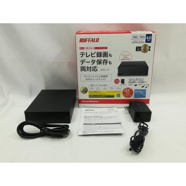 中古】BUFFALO DriveStation HD-EDS4.0U3-BA 【4TB】 USB3.1/TV対応