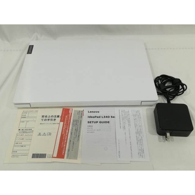中古】Lenovo IdeaPad L340 81LW00EQJP ブリザードホワイト【R3 3200U 