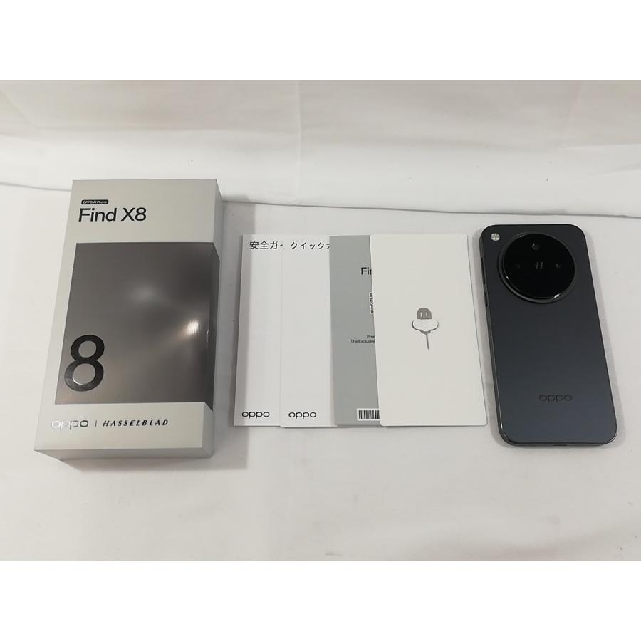 中古】Oppo 国内版 【SIMフリー】 OPPO Find X8 スペースブラック 16GB