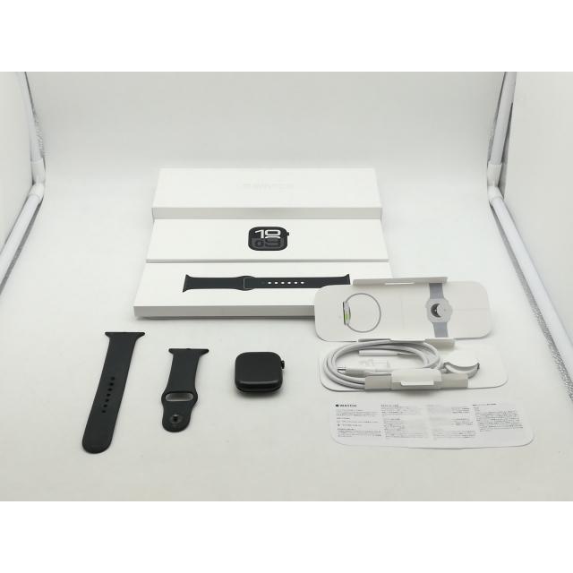 【中古】Apple Watch Series10 46mm GPS ジェットブラックアルミニウムケース/ブラックスポーツバンド (M/L) MWWQ3J/A【三宮センター】保証期間１ヶ月の画像