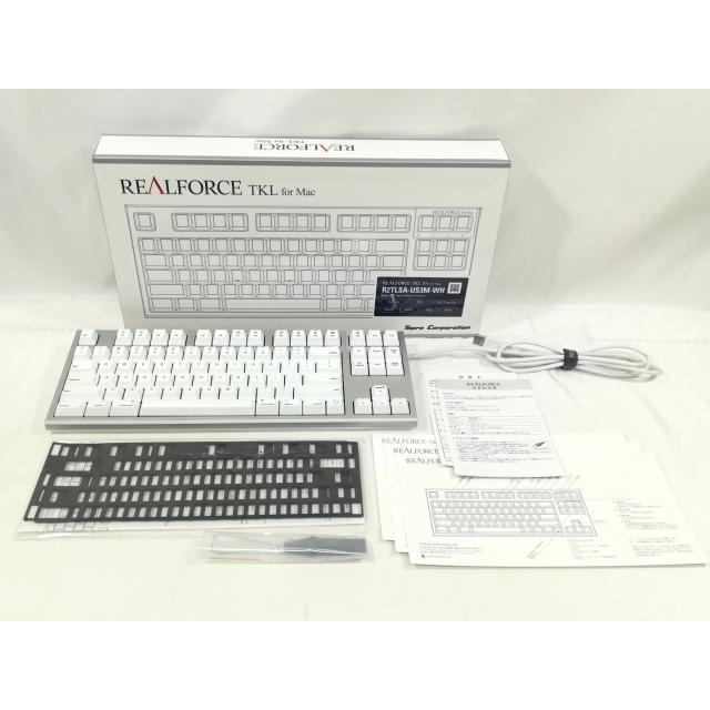 中古】東プレ REALFORCE TKL SA for Mac R2TLSA-US3M-WH [英語配列/30g