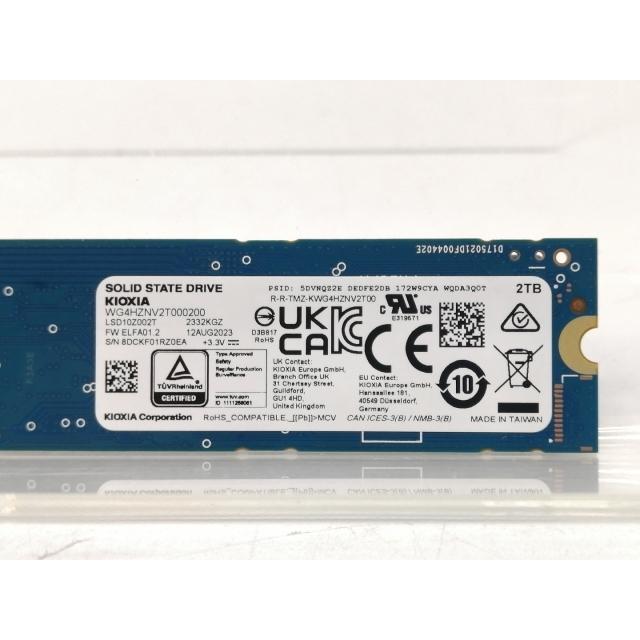 中古】KIOXIA EXCERIA PLUS G3 SSD-CK2.0N4PLG3N 2TB/M.2 2280(PCIe4.0