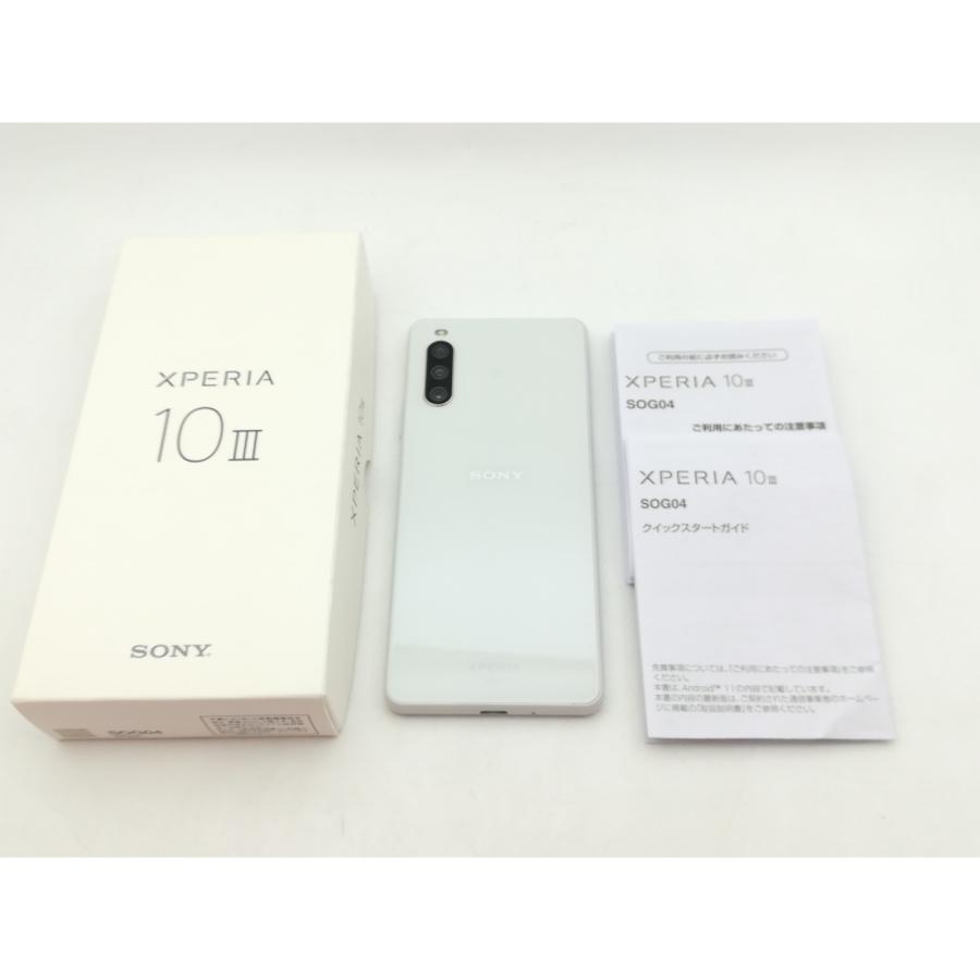 Xperia 10 lll ホワイト 128GB SIMロック解除済み 中古】SONY au 【SIMロック解除済み】 Xperia 10 III ホワイト 6GB