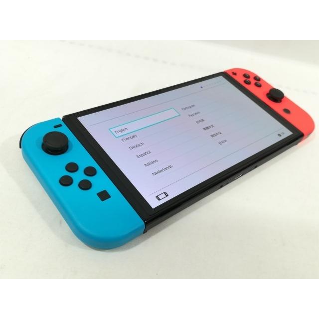 中古】Nintendo Switch 本体 (有機ELモデル) HEG-S-KABAA ネオンブルー