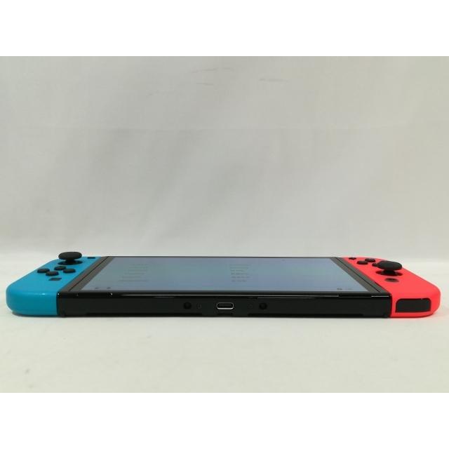 中古】Nintendo Switch 本体 (有機ELモデル) HEG-S-KABAA ネオンブルー