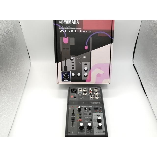中古】YAMAHA AG03MK2 ライブストリーミングミキサー [ブラック]【大阪