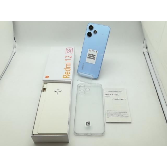 中古】Xiaomi au 【SIMフリー】 Redmi 12 5G 4GB 128GB スカイブルー