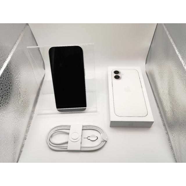 【中古】Apple 国内版 【SIMフリー】 iPhone 16 128GB ホワイト MYDR3J/A【なんば】保証期間１ヶ月【ランクA】の画像