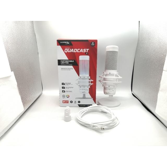 中古】HyperX QuadCast S 519P0AA White USBスタンドアロンマイク