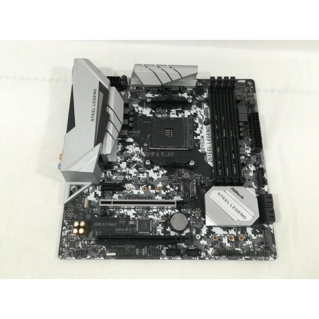 中古】ASRock B450M Steel Legend B450/AM4/MicroATX【大阪本店】保証