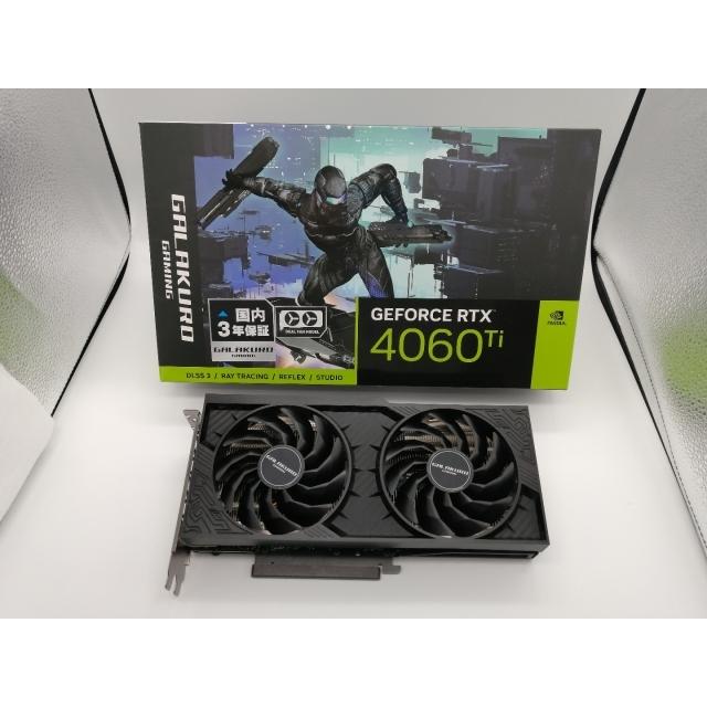 中古】玄人志向 GALAKURO GAMING GG-RTX4060Ti-E8GB/OC/DF RTX4060Ti 