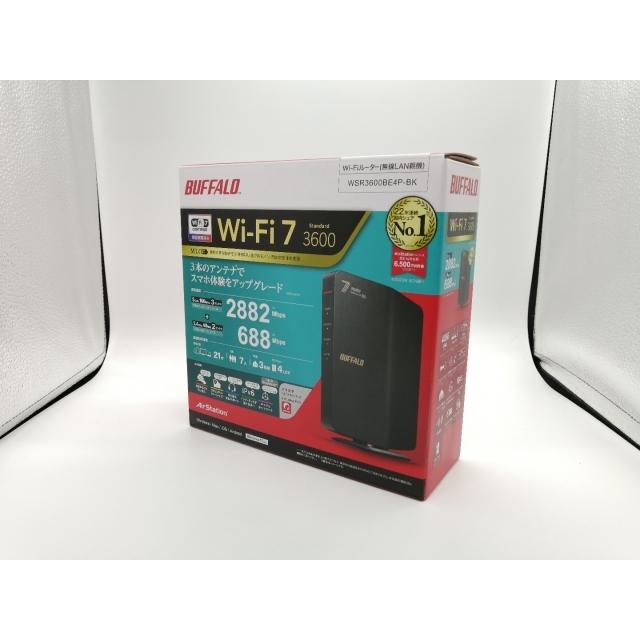 未使用】BUFFALO AirStation WSR3600BE4P-BK [ブラック] Wi-Fi7(11be