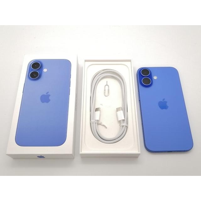 【中古】Apple 国内版 【SIMフリー】 iPhone 16 256GB ウルトラマリン MYE03J/A【三宮センター】保証期間１ヶ月【ランクB】の画像