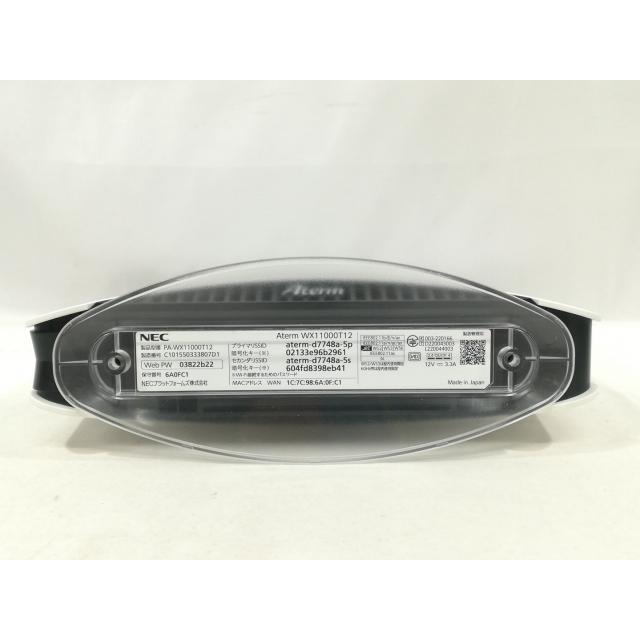 中古】NEC Aterm WX11000T12 (PA-WX11000T12) Wi-Fi6E(11ax)対応無線