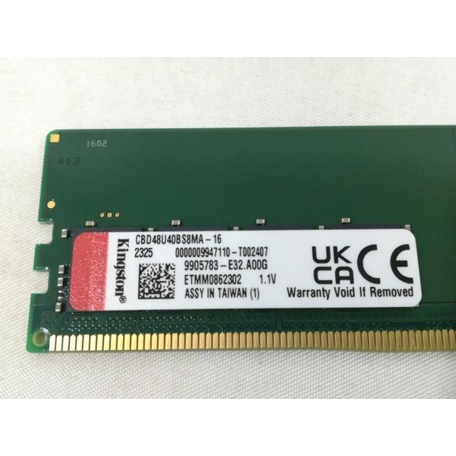 【新品未使用】デスクトップPC用 DDR5メモリ 32GB(16GBx2枚) 中古】DDR5 16GB 2枚組（合計32GB） DDR5-4800(PC5-38400