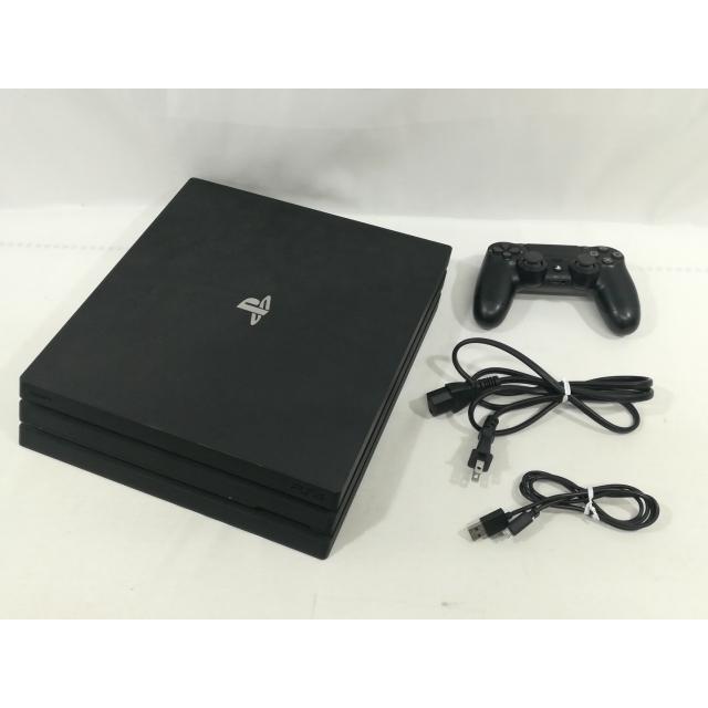【中古】SONY PlayStation4 Pro ジェット・ブラック 1TB CUH-7000BB01【大阪本店】保証期間１ヶ月【ランクA】の画像