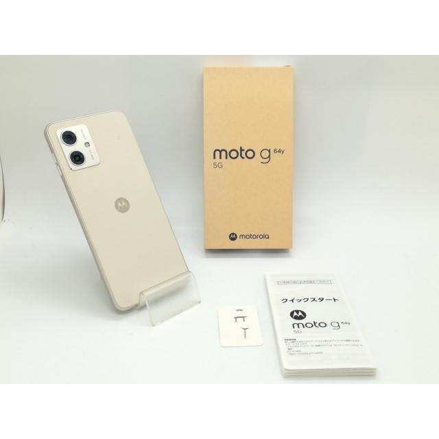 中古】MOTOROLA ymobile 【SIMフリー】 moto g64y 5G バニラクリーム
