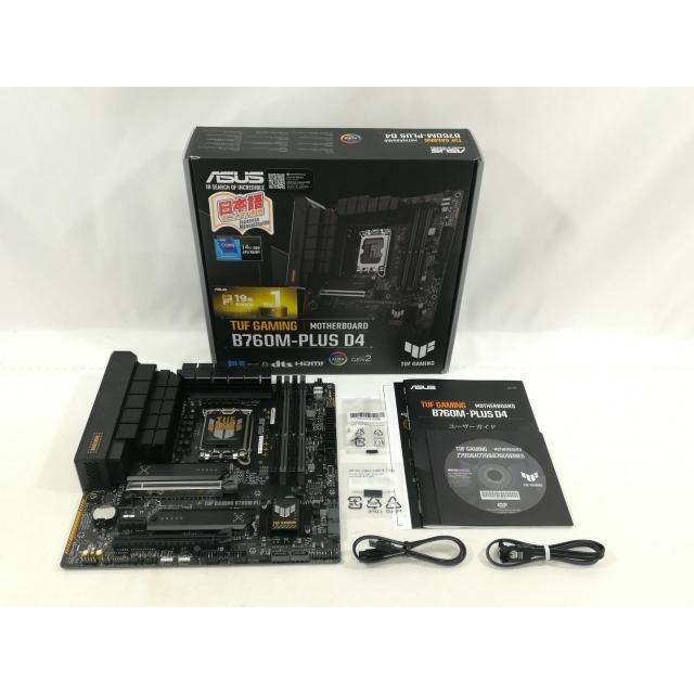 ASUS TUF GAMING B760M-PLUS D4 中古美品 中古】ASUS TUF GAMING B760M-PLUS D4 B760(DDR4)/LGA1700/MicroATX