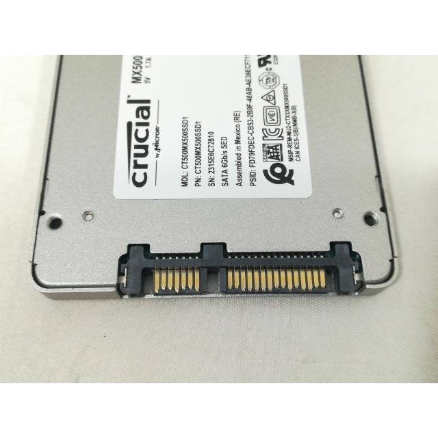 中古】Crucial MX500 CT500MX500SSD1 500GB/SSD/6GbpsSATA/2018年1月