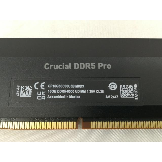 中古】DDR5 16GB DDR5-6000(PC5-48000)【デスクトップPC用】【大阪本店