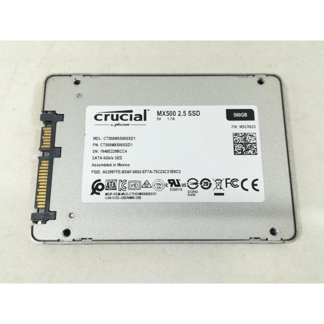 中古】Crucial MX500 CT500MX500SSD1 500GB/SSD/6GbpsSATA/2018年1月