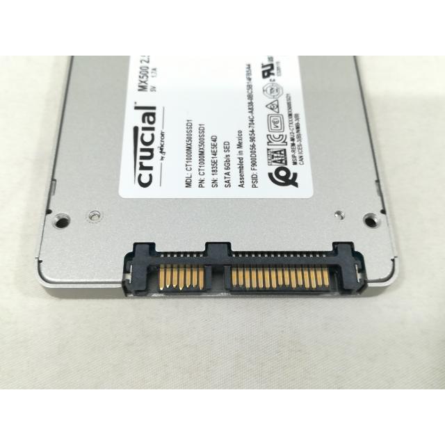 中古】Crucial CT1000MX500SSD1 1TB/SSD/6GbpsSATA/2018年1月/3D TLC