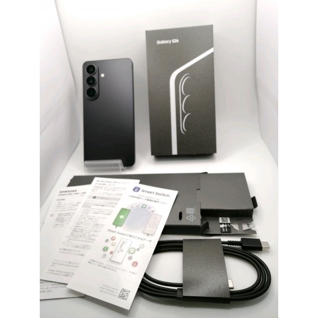 中古】SAMSUNG 国内版 【SIMフリー】 Galaxy S26 ブラック 12GB 256GB