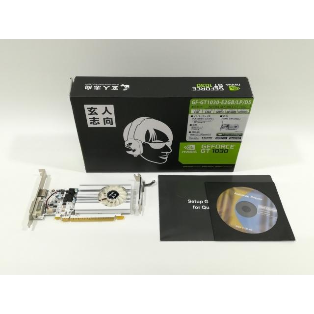 中古】玄人志向 GF-GT1030-E2GB/LP/D5 GT1030/2GB(GDDR5)/PCI-E【大阪