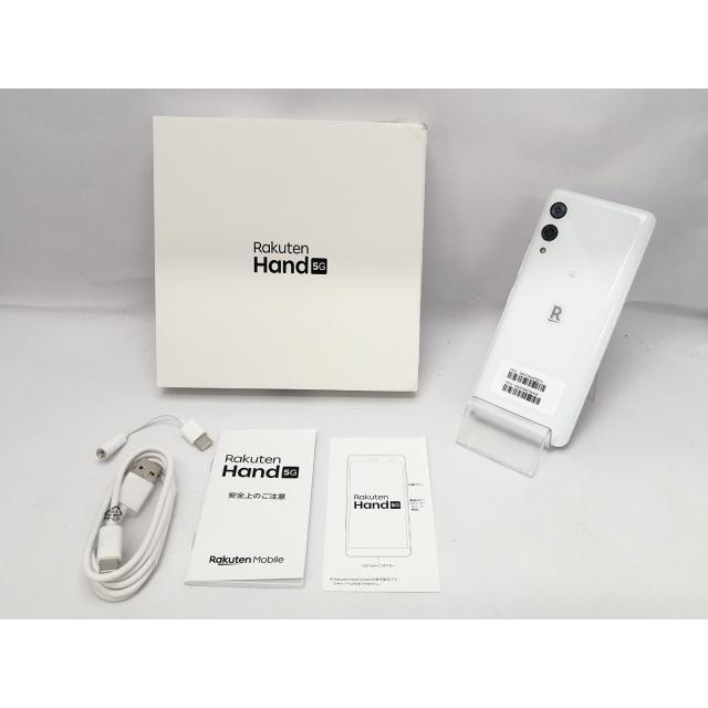 中古】Wiko 楽天モバイル 【SIMフリー】 Rakuten Hand 5G ホワイト 4GB