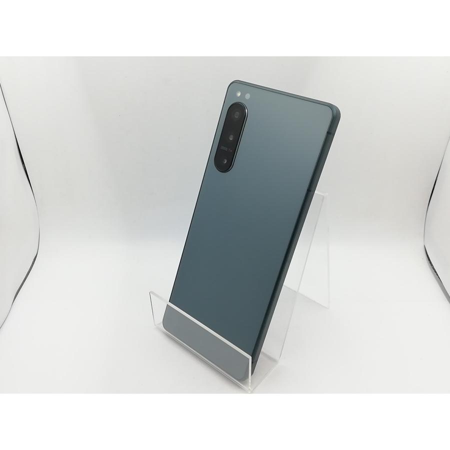 中古】SONY au 【SIMフリー】 Xperia 5 IV 8GB 128GB SOG09 グリーン
