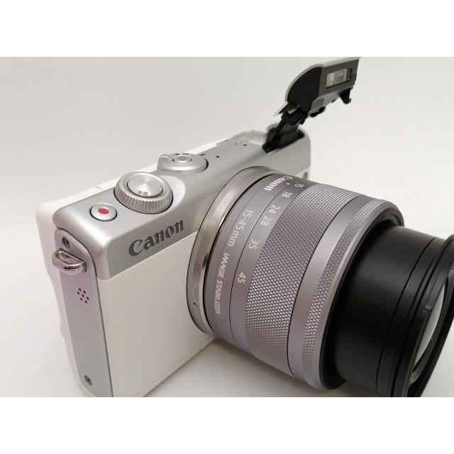 S*I様 300円スタートCanon EOS ホワイト EF-M 15-45mm 中古】Canon EOS M100 EF-M15-45 IS STM レンズキット ホワイト【新宿2