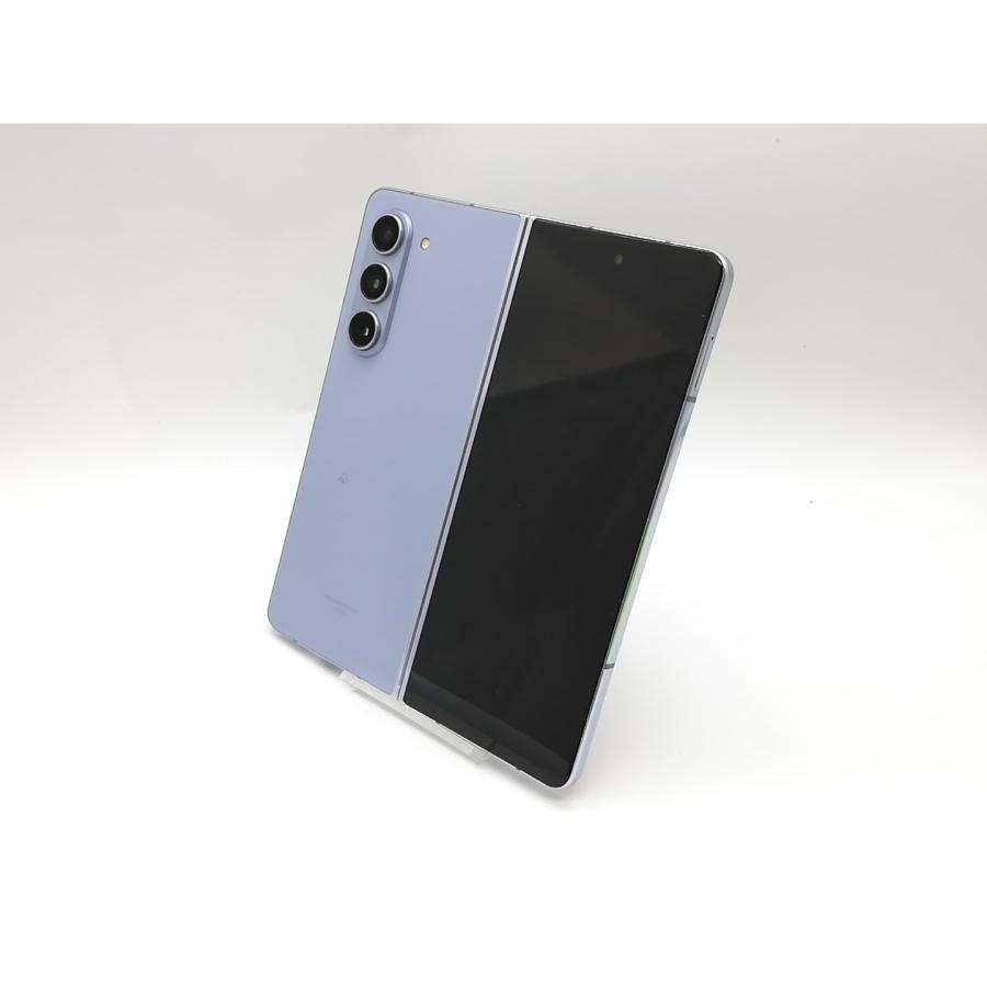 中古】SAMSUNG au 【SIMフリー】 Galaxy Z Fold5 アイシーブルー 12GB 