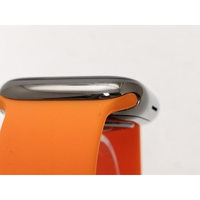 【中古】Apple Watch Series8 45mm Cellular グラファイトステンレススチールケース/ミッドナイトスポーツバンド MNKU3J/A【新宿2】保証期間１ヶ月【ランクB】の画像