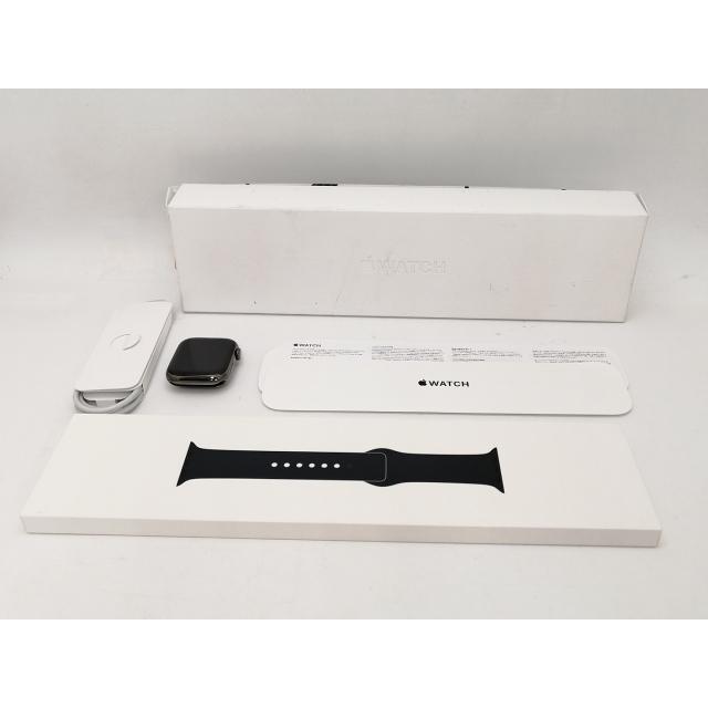 【中古】Apple Watch Series8 45mm Cellular グラファイトステンレススチールケース/ミッドナイトスポーツバンド MNKU3J/A【新宿2】保証期間１ヶ月【ランクB】の画像