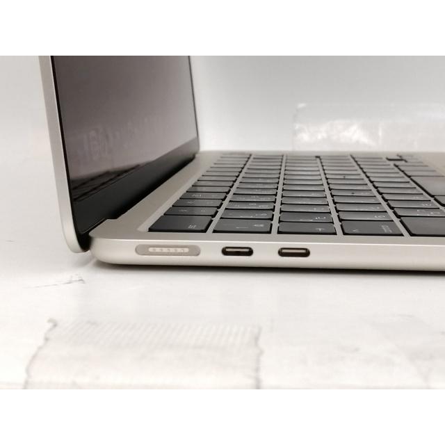【中古】Apple MacBook Air 13インチ  M2(CPU:8C/GPU:8C) 8GB/256GB スターライト MLY13J/A (M2,2022)【新宿2】保証期間１ヶ月【ランクA】の画像