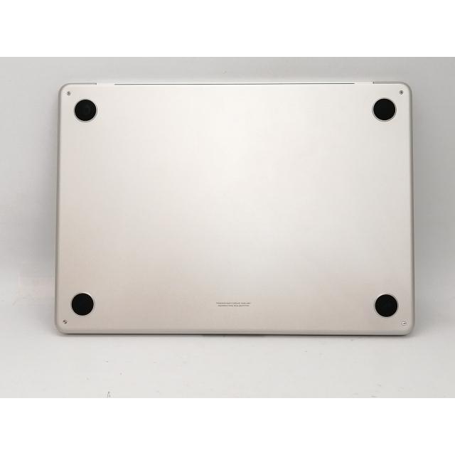 【中古】Apple MacBook Air 13インチ  M2(CPU:8C/GPU:8C) 8GB/256GB スターライト MLY13J/A (M2,2022)【新宿2】保証期間１ヶ月【ランクA】の画像