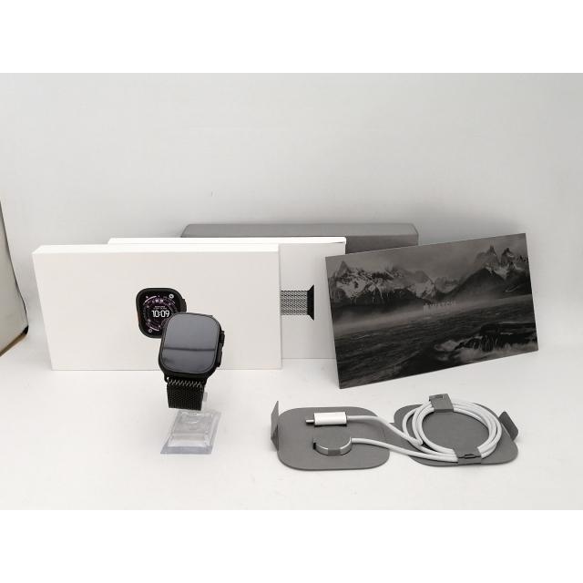 【中古】Apple Apple Watch Ultra3 49mm Cellular ブラックチタニウムケース/ブラックチタニウムミラネーゼループL MF1T4J/A【新宿2】保証期間１ヶ月【ランクB】の画像