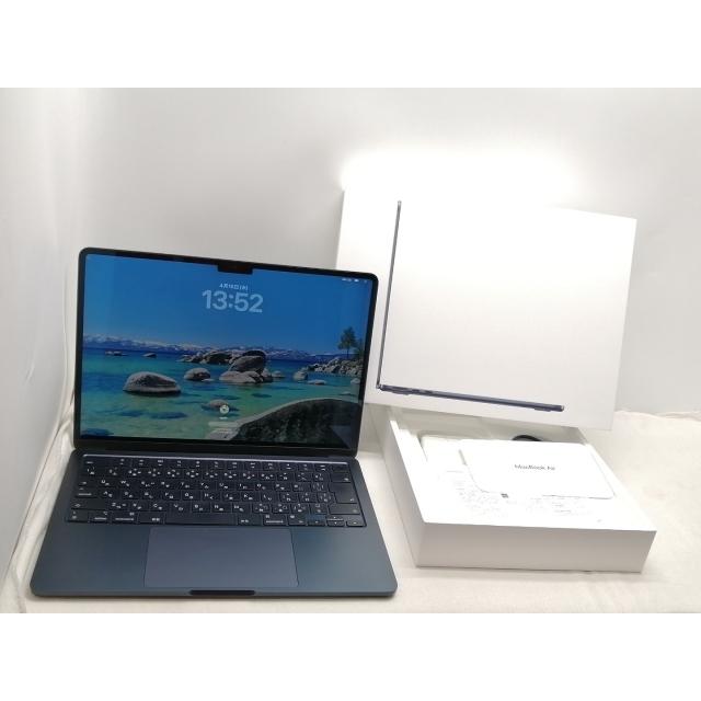 【中古】Apple MacBook Air 13インチ CTO (M2,2022) ミッドナイト M2(CPU:8C/GPU:8C)/16G/512G/67W(70W) AC【仙台駅東口】保証期間１ヶ月【ランクA】の画像