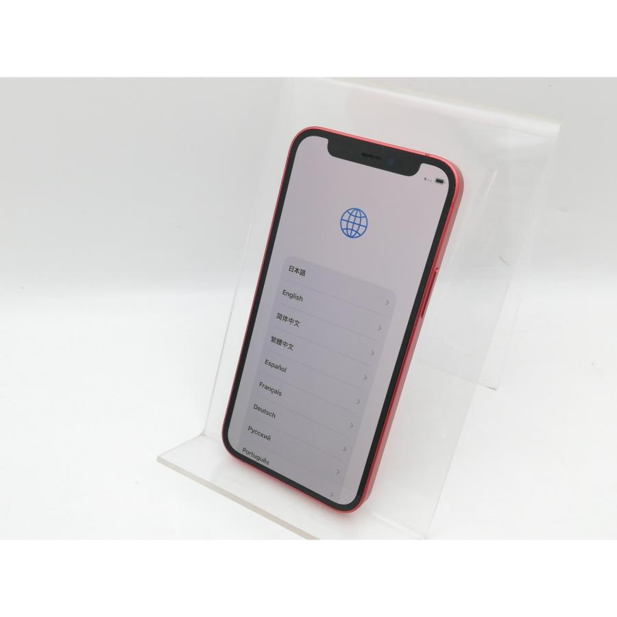 【中古】Apple au 【SIMロック解除済み】 iPhone 12 mini 128GB (PRODUCT)RED MGDN3J/A【中野】保証期間１ヶ月【ランクC】の画像
