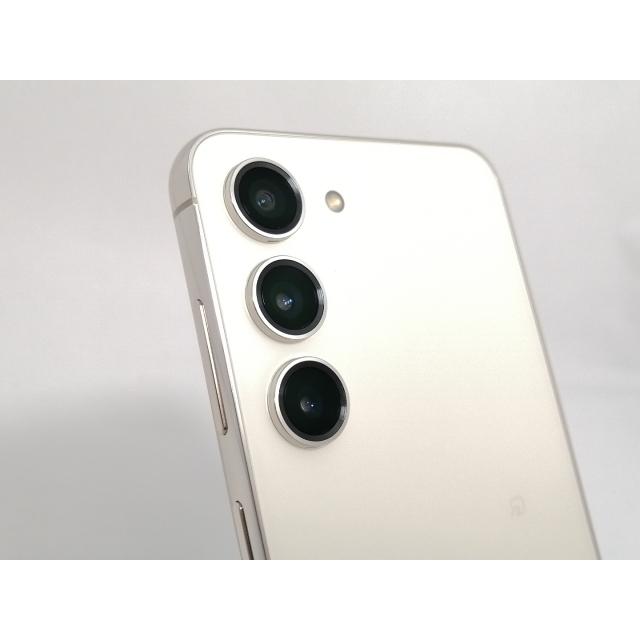 中古】SAMSUNG au 【SIMフリー】 Galaxy S23 クリーム 8GB 256GB SCG19