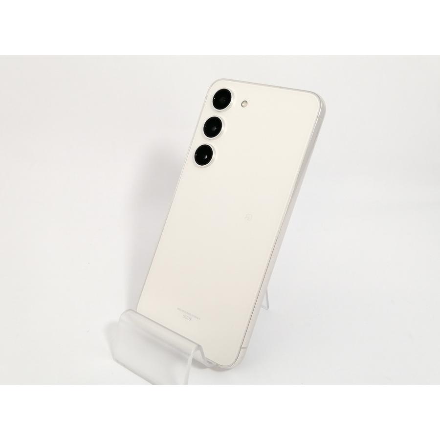 中古】SAMSUNG au 【SIMフリー】 Galaxy S23 クリーム 8GB 256GB SCG19