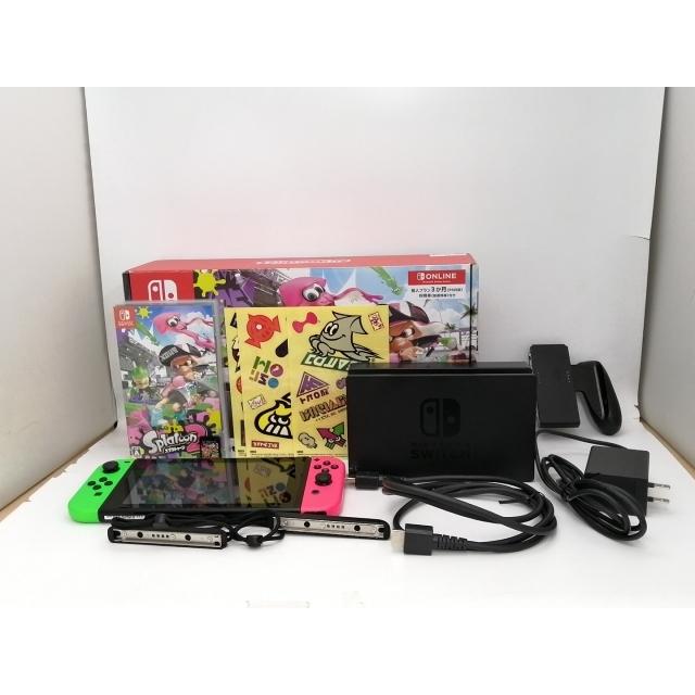 中古】Nintendo Switch 本体 スプラトゥーン2セット HAC-S-KACEA【中野
