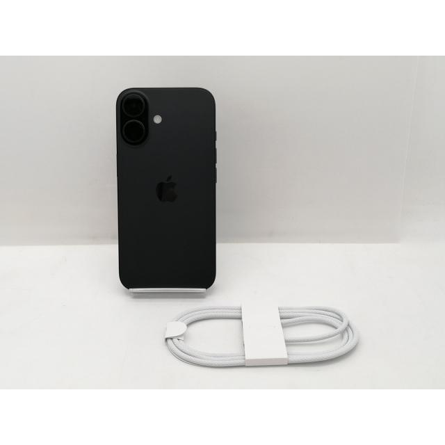 【中古】Apple SoftBank 【SIMフリー】 iPhone 16 128GB ブラック MYDQ3J/A【新宿2】保証期間１ヶ月【ランクA】の画像