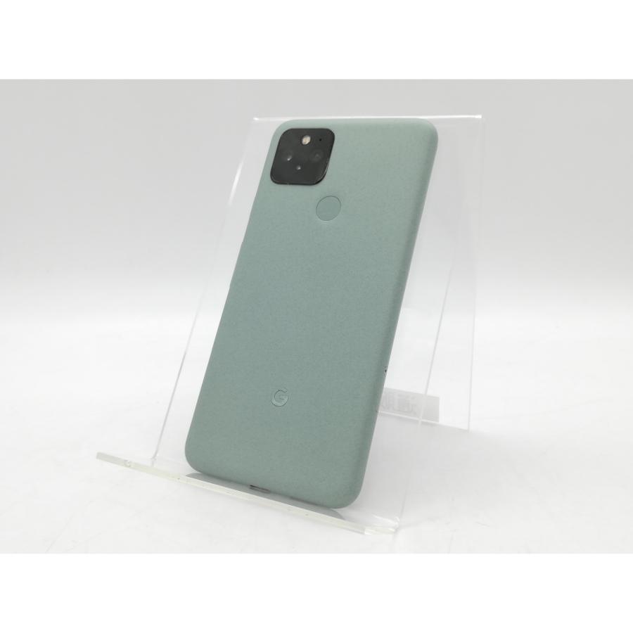 中古】Google au 【SIMロック解除済み】 Pixel 5 Sorta Sage 8GB 128GB