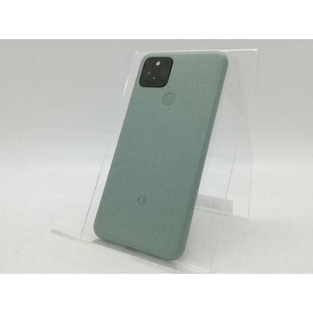 中古】Google au 【SIMロック解除済み】 Pixel 5 Sorta Sage 8GB 128GB