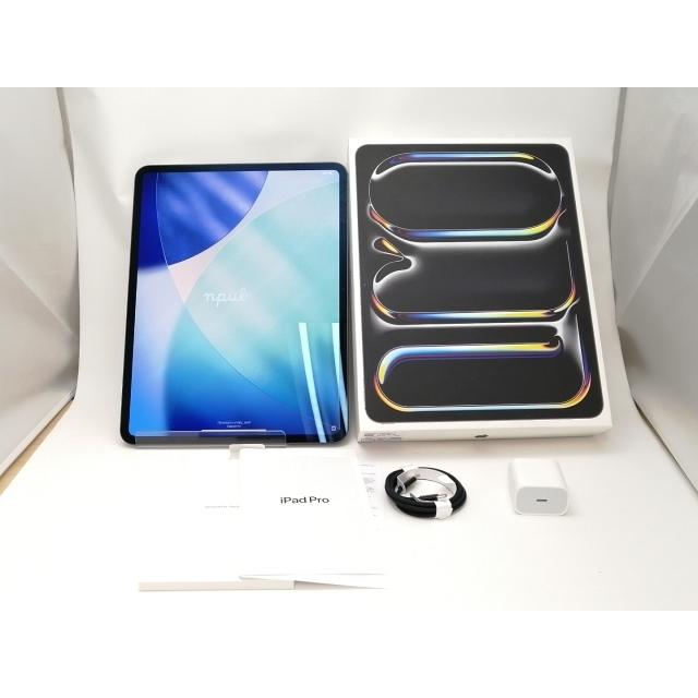 【中古】Apple 【Wi-Fi】 13インチ iPad Pro（M4/2024） 512GB スペースブラック 標準ガラス MVX43J/A【新宿2】保証期間１ヶ月【ランクA】の画像