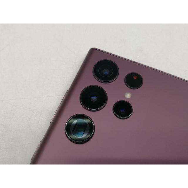 中古】SAMSUNG docomo 【SIMフリー】 Galaxy S22 Ultra バーガンディ