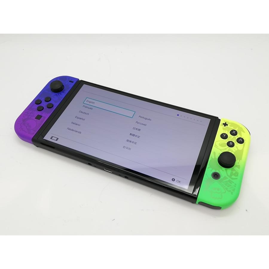 中古】Nintendo Switch 本体 (有機ELモデル) HEG-S-KCAAA スプラ